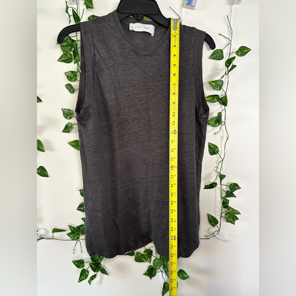 IRO Charcoal Gray Linen Top - Picture 7 of 7